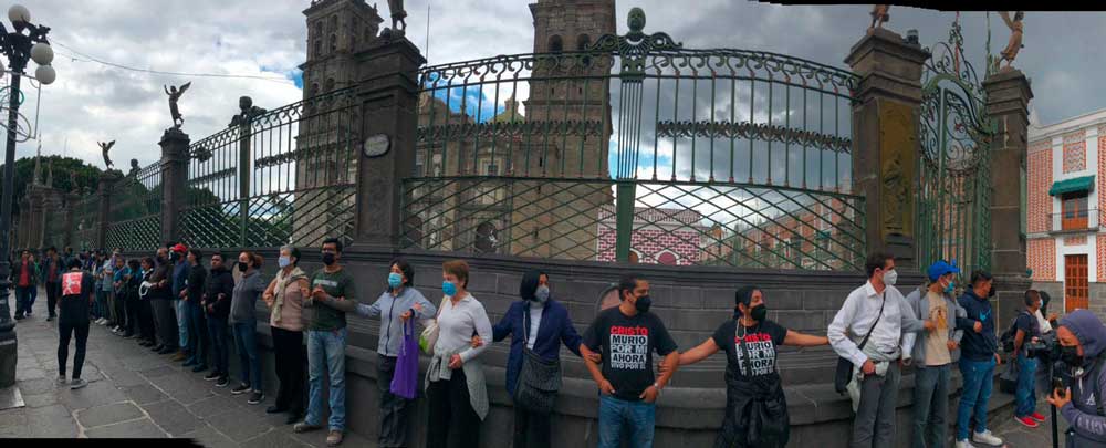 La marea verde marcha por despenalizar el aborto en Puebla 